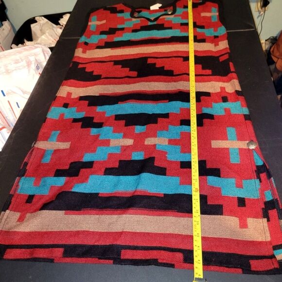 Navajo Spirit Red Rug Dress XL - Picture 5 of 8